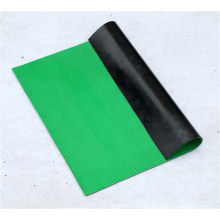 Green Color Striped Truck Bed Mat, Anti-Slip Rubber Sheet